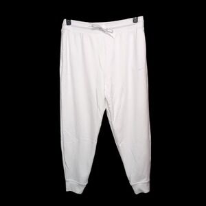 Nike Dri-FIT Soft French Terry Jogger Womens‎ XL White Drawstring NEW NWT FLAWED